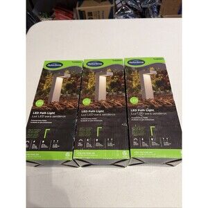 3 Harbor Breeze 180 Lumens 3-Watt Concrete Low Voltage LED Path Light 3000K New